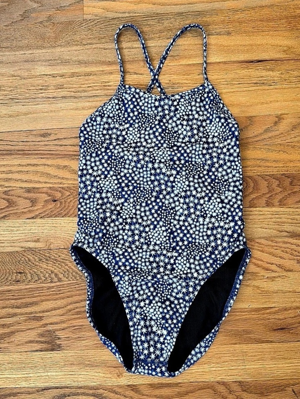 JOLYN Superstar Floral One Piece Blue & White Medium